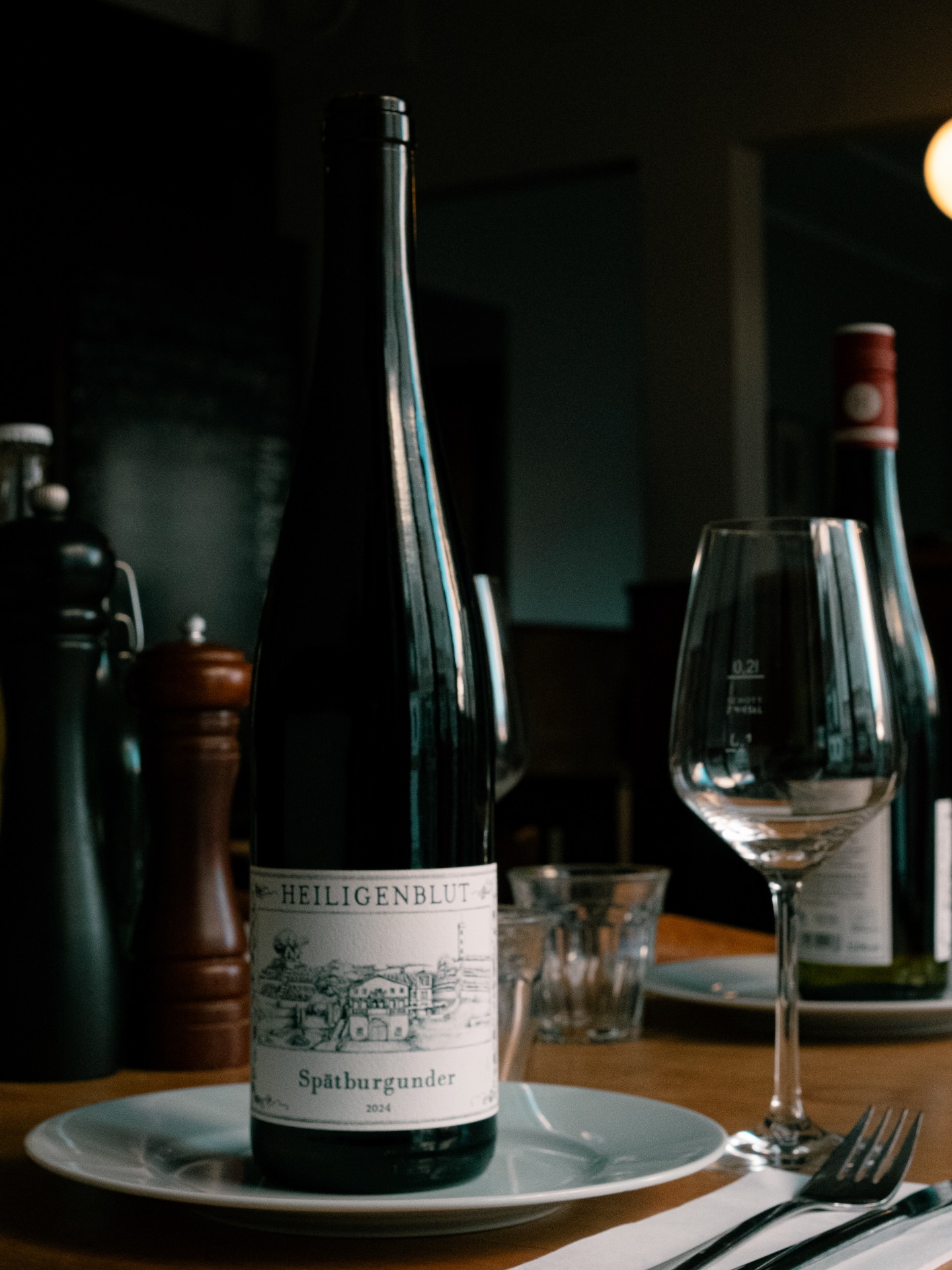 Gedeckter Tisch im Le Chat Noir